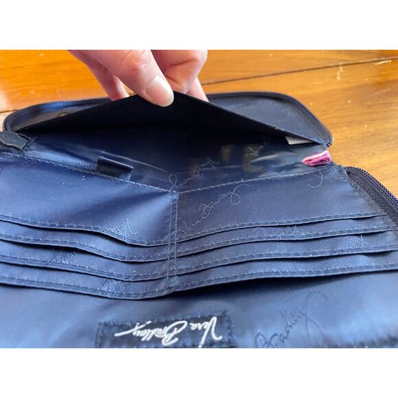 NWOT Vera Bradley Floral Nightingale Zip Around Wallet Purple Pink Green - Picture 5 of 7